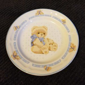 Vintage Tienshan Stoneware Collectable Bear Plate